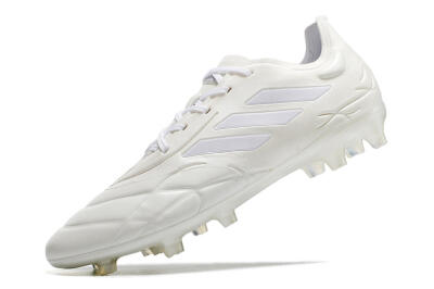 Men's Adidas Copa Pure.1 FG Firm Ground Low-Tops Football Boots - White/White