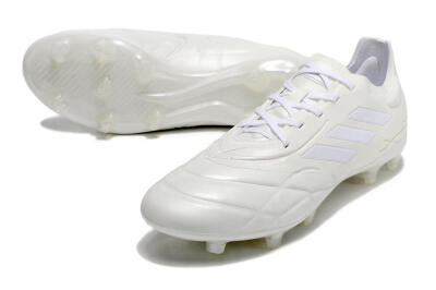Men's Adidas Copa Pure.1 FG Firm Ground Low-Tops Football Boots - White/White