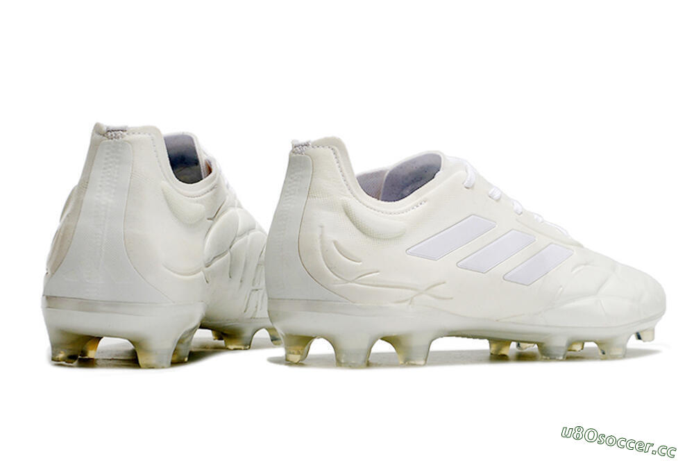 Men's Adidas Copa Pure.1 FG Firm Ground Low-Tops Football Boots - White/White 6