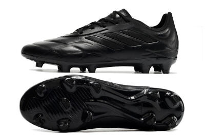 Men's Adidas Copa Pure.1 FG Firm Ground Low-Tops Football Boots - Black/Black