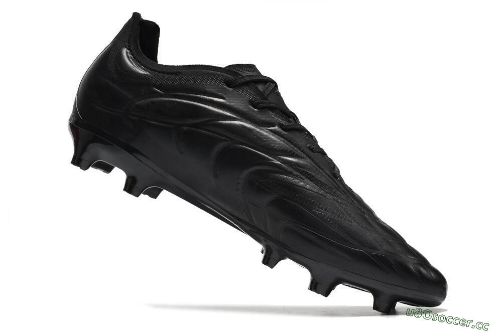 Men's Adidas Copa Pure.1 FG Firm Ground Low-Tops Football Boots - Black/Black 4