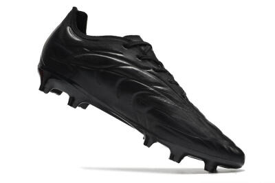 Men's Adidas Copa Pure.1 FG Firm Ground Low-Tops Football Boots - Black/Black