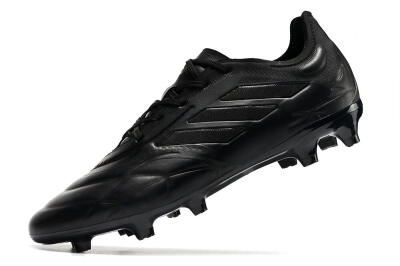 Men's Adidas Copa Pure.1 FG Firm Ground Low-Tops Football Boots - Black/Black