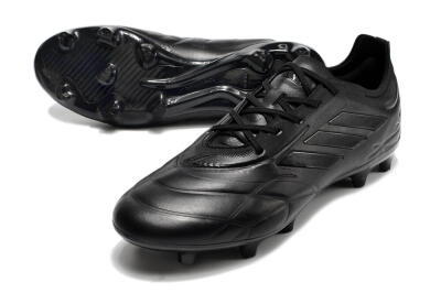 Men's Adidas Copa Pure.1 FG Firm Ground Low-Tops Football Boots - Black/Black