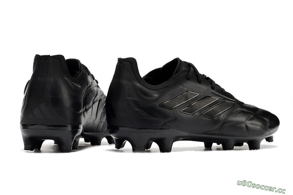 Men's Adidas Copa Pure.1 FG Firm Ground Low-Tops Football Boots - Black/Black 6
