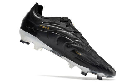 Men's Adidas Copa Pure.1 FG Firm Ground Low-Tops Football Boots - Black/White