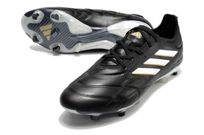 Men's Adidas Copa Pure.1 FG Firm Ground Low-Tops Football Boots - Black/White