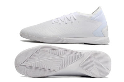 Men's Adidas Predator Accuracy.3 IC Futsal/Indoor Low-Tops Football Shoes - White/White