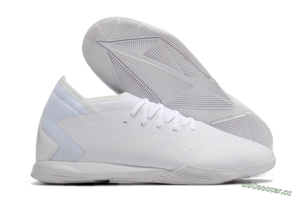 Men's Adidas Predator Accuracy.3 IC Futsal/Indoor Low-Tops Football Shoes - White/White 2