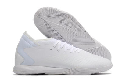 Men's Adidas Predator Accuracy.3 IC Futsal/Indoor Low-Tops Football Shoes - White/White