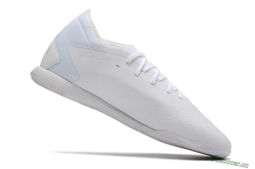 Men's Adidas Predator Accuracy.3 IC Futsal/Indoor Low-Tops Football Shoes - White/White 4