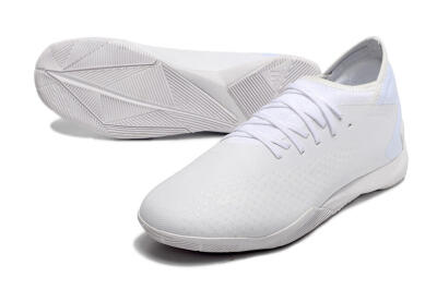 Men's Adidas Predator Accuracy.3 IC Futsal/Indoor Low-Tops Football Shoes - White/White