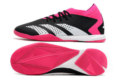 Men's Adidas Predator Accuracy.3 IC Futsal/Indoor Low-Tops Football Shoes - Black/Pink/White