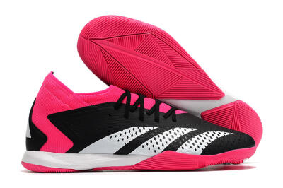 Men's Adidas Predator Accuracy.3 IC Futsal/Indoor Low-Tops Football Shoes - Black/Pink/White
