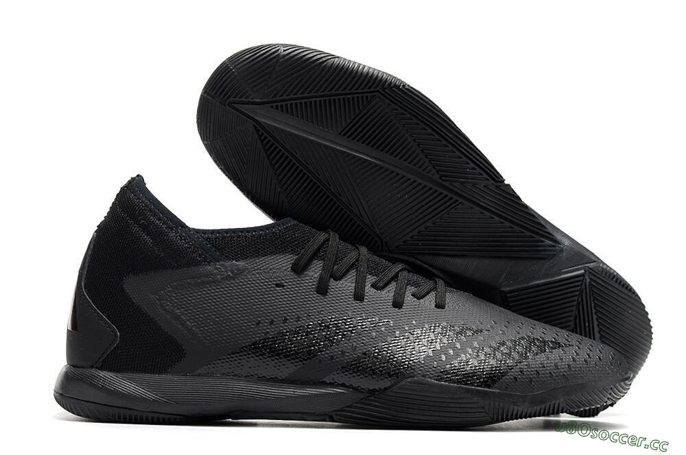Men's Adidas Predator Accuracy.3 IC Futsal/Indoor Low-Tops Football Shoes - Black/Grey 2