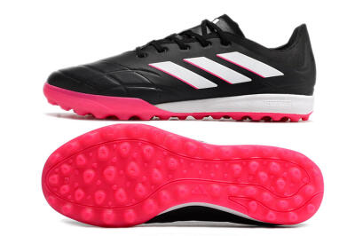 Men's Adidas Copa Pure.3 TF Artificial Turf Low-Tops Football Shoes - Black/Pink/White
