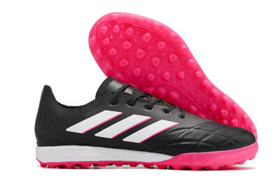 Men's Adidas Copa Pure.3 TF Artificial Turf Low-Tops Football Shoes - Black/Pink/White