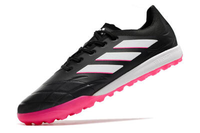 Men's Adidas Copa Pure.3 TF Artificial Turf Low-Tops Football Shoes - Black/Pink/White