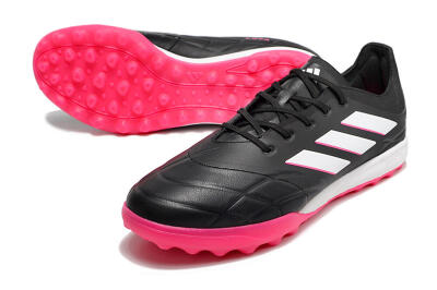 Men's Adidas Copa Pure.3 TF Artificial Turf Low-Tops Football Shoes - Black/Pink/White