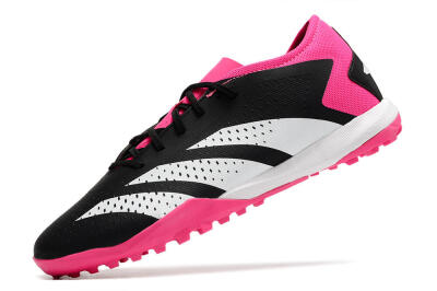 Men's Adidas Predator Accuracy.3 TF Artificial Turf Low-Tops Football Shoes - Black/Pink/White