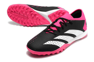 Men's Adidas Predator Accuracy.3 TF Artificial Turf Low-Tops Football Shoes - Black/Pink/White