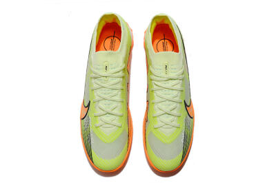 Unisex Nike Air Zoom Mercurial Vapor 15 Elite TF Artificial Turf Low-Tops Football Shoes - Green/Black/Orange