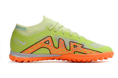 Unisex Nike Air Zoom Mercurial Vapor 15 Elite TF Artificial Turf Low-Tops Football Shoes - Green/Black/Orange