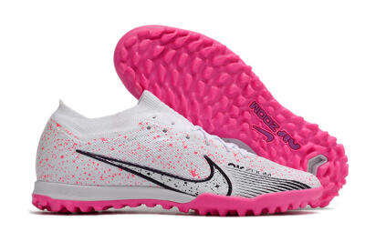 Men's Nike Air Zoom Mercurial Vapor 15 Elite TF Artificial Turf Low-Tops Football Shoes - White/Black/Pink