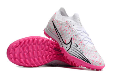 Men's Nike Air Zoom Mercurial Vapor 15 Elite TF Artificial Turf Low-Tops Football Shoes - White/Black/Pink