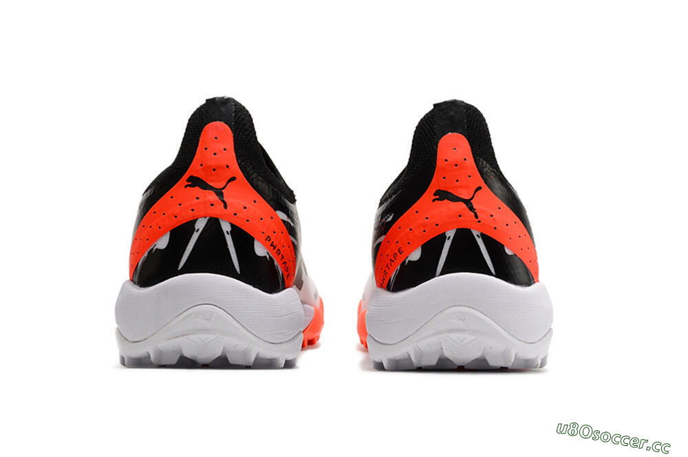 Men's Puma Ultra Ultimate TF Artificial Turf Low-Tops Football Shoes - Black/Grey/Red 5
