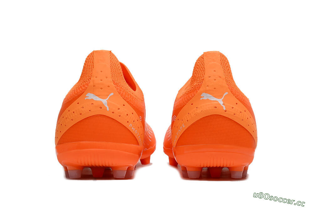 Men's Puma Ultra Ultimate MG MG Multi Ground Low-Tops Football Boots - Orange/White/Blue 5