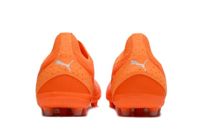 Men's Puma Ultra Ultimate MG MG Multi Ground Low-Tops Football Boots - Orange/White/Blue