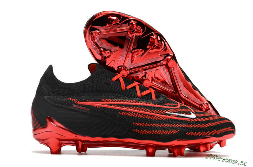 Men's Nike Phantom GX Elite FG Firm Ground Low-Tops Football Boots - Black/White 2