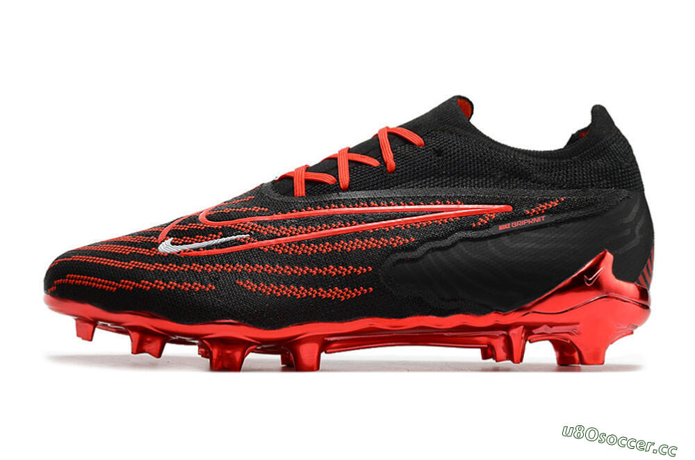 Men's Nike Phantom GX Elite FG Firm Ground Low-Tops Football Boots - Black/White 0