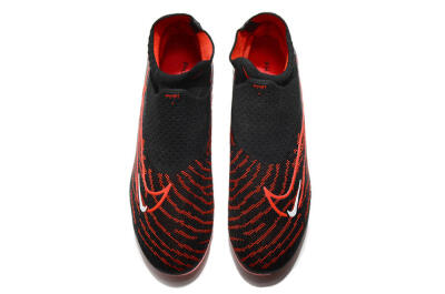 Men's Nike Phantom GX Elite DF FG Firm Ground High-Tops Football Boots - Black/Red