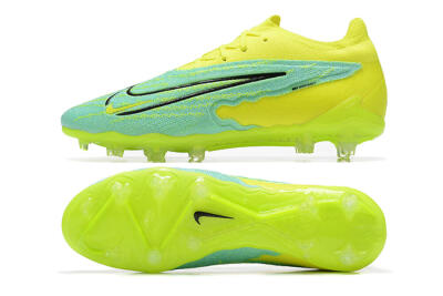 Men's Nike Phantom GX Elite FG Firm Ground Low-Tops Football Boots - Green/Blue/Black