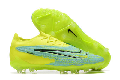 Men's Nike Phantom GX Elite FG Firm Ground Low-Tops Football Boots - Green/Blue/Black