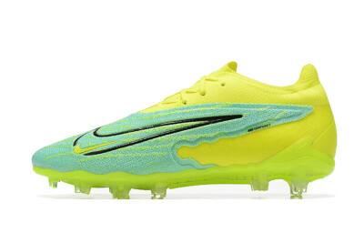 Men's Nike Phantom GX Elite FG Firm Ground Low-Tops Football Boots - Green/Blue/Black