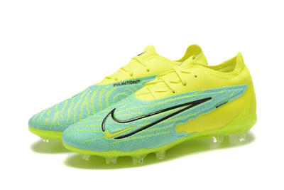 Men's Nike Phantom GX Elite FG Firm Ground Low-Tops Football Boots - Green/Blue/Black