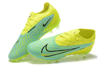 Men's Nike Phantom GX Elite FG Firm Ground Low-Tops Football Boots - Green/Blue/Black
