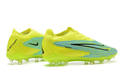 Men's Nike Phantom GX Elite FG Firm Ground Low-Tops Football Boots - Green/Blue/Black