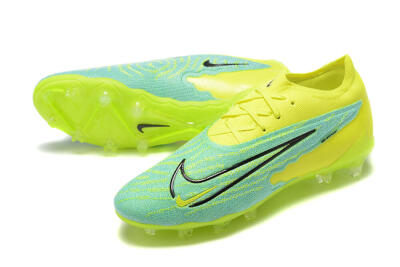 Men's Nike Phantom GX Elite FG Firm Ground Low-Tops Football Boots - Green/Blue/Black