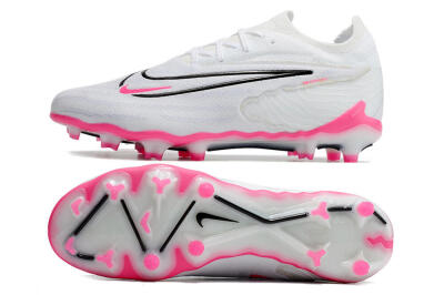 Men's Nike Phantom GX Elite FG Firm Ground Low-Tops Football Boots - White/Pink/Black