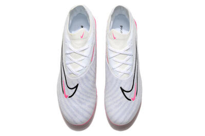 Men's Nike Phantom GX Elite FG Firm Ground Low-Tops Football Boots - White/Pink/Black