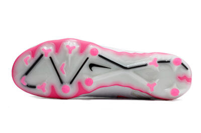 Men's Nike Phantom GX Elite FG Firm Ground Low-Tops Football Boots - White/Pink/Black