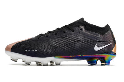 Men's Nike Air Zoom Mercurial Vapor 15 Elite AG Artificial Grass Low-Tops Football Boots - Black/White/Brown
