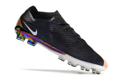 Men's Nike Air Zoom Mercurial Vapor 15 Elite AG Artificial Grass Low-Tops Football Boots - Black/White/Brown