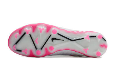 Men's Nike Phantom GX Elite DF FG Firm Ground High-Tops Football Boots - White/Black/Pink