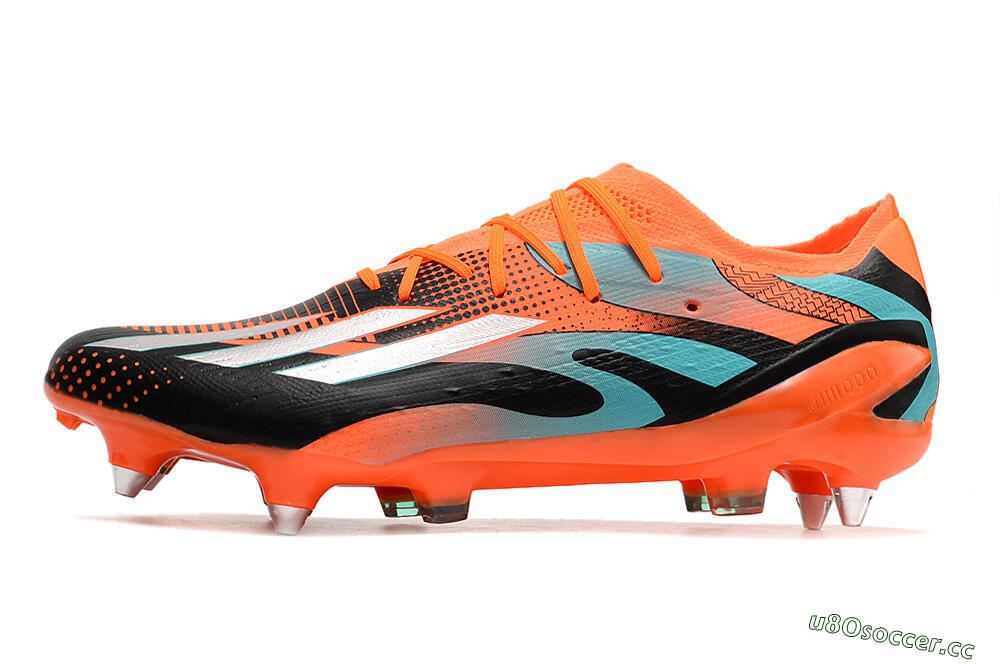 Men's Adidas X Speedportal.1 SG Soft Ground Low-Tops Football Boots - Orange/Black 0