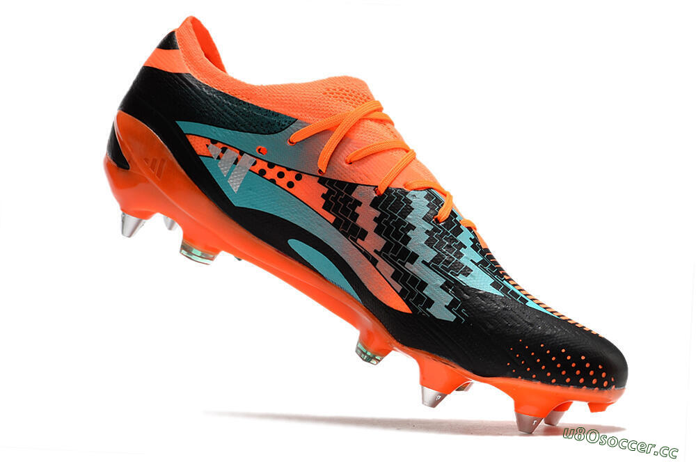 Men's Adidas X Speedportal.1 SG Soft Ground Low-Tops Football Boots - Orange/Black 4